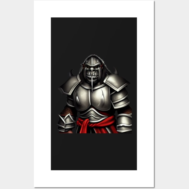 Orc Knight Wall Art by Shadowbyte91